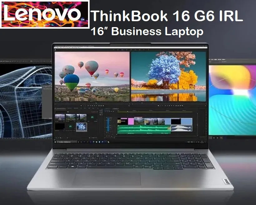 Lenovo ThinkBook 16 G6 IRL Intel® Core™ i7-13700H | 16GB DDR5-5200 RAM , 512GB SSD | Intel® UHD Graphics | 16″ WUXGA IPS 300nits Anti-glare | DOS | English/Arabic Keyboard | SD Card Reader | Arctic Grey