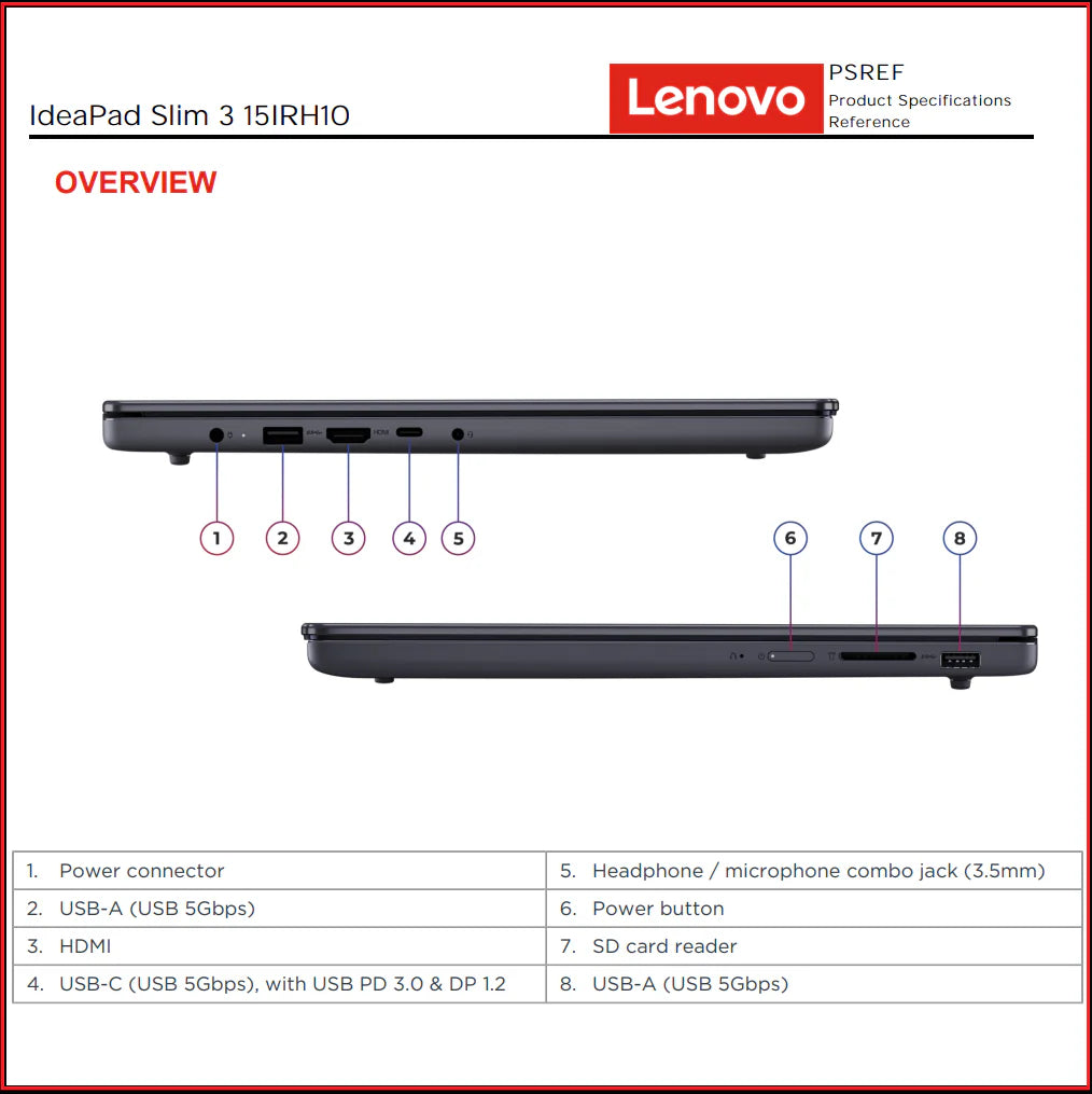 LENOVO IdeaPad Slim 3 15IRH10 Intel® Core™ i7-13620H | 16GB DDR5 RAM , 512GB SSD NVMe® | Intel® UHD Graphics | 15.3″ WUXGA (1920×1200) IPS Display | English/Arabic Keyboard | DOS | Luna Grey – 1 YEAR WARRANTY