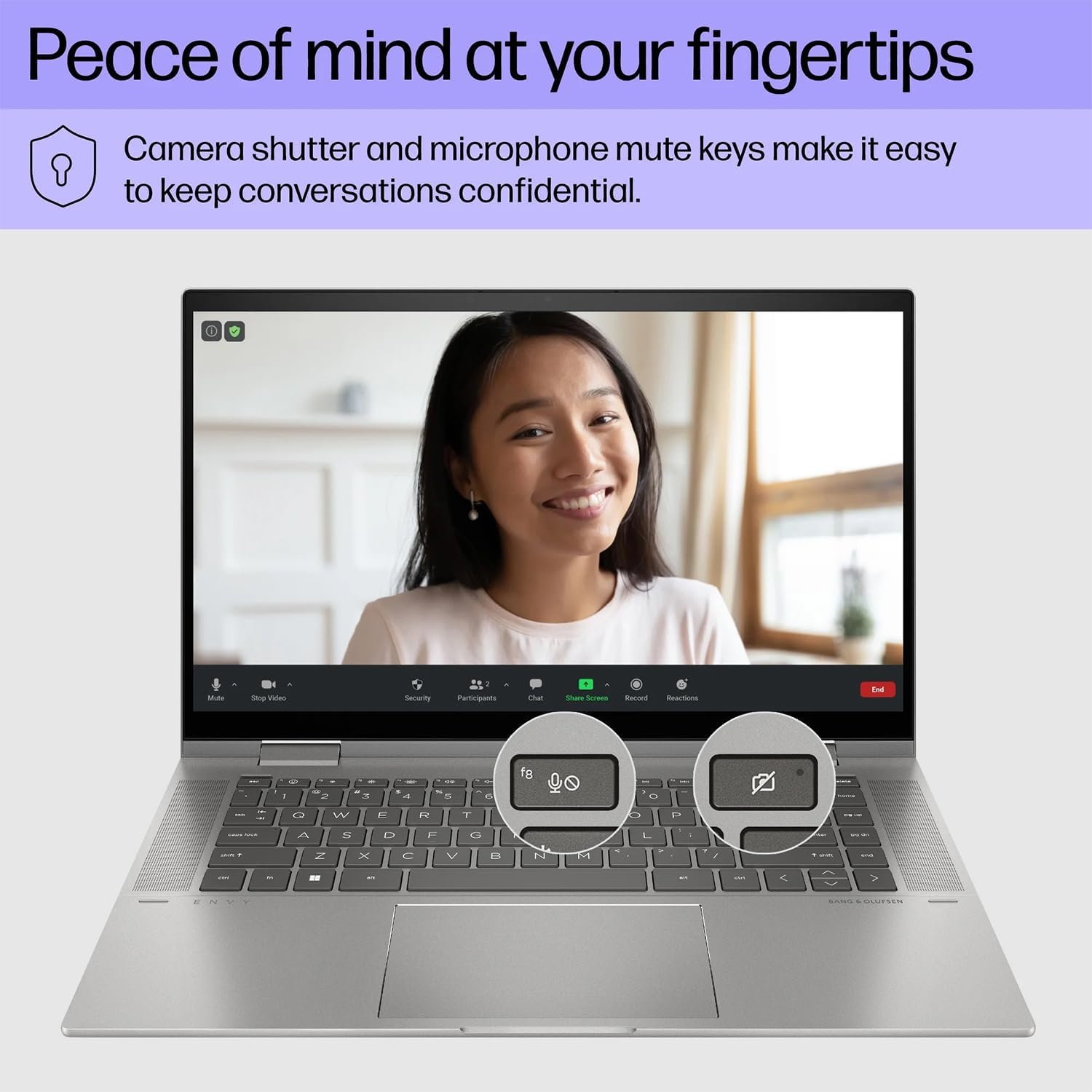 HP ENVY x360 14 inch 2-in-1 Laptop PC 14-es1013dx Intel® Core™ 5 120U | 8 GB DDR4 RAM ; 512 GB SSD | 14-inch FHD IPS Touch Screen | Windows 11  | Intel® Graphics | Full-size Backlit Keyboard | Natural  Silver