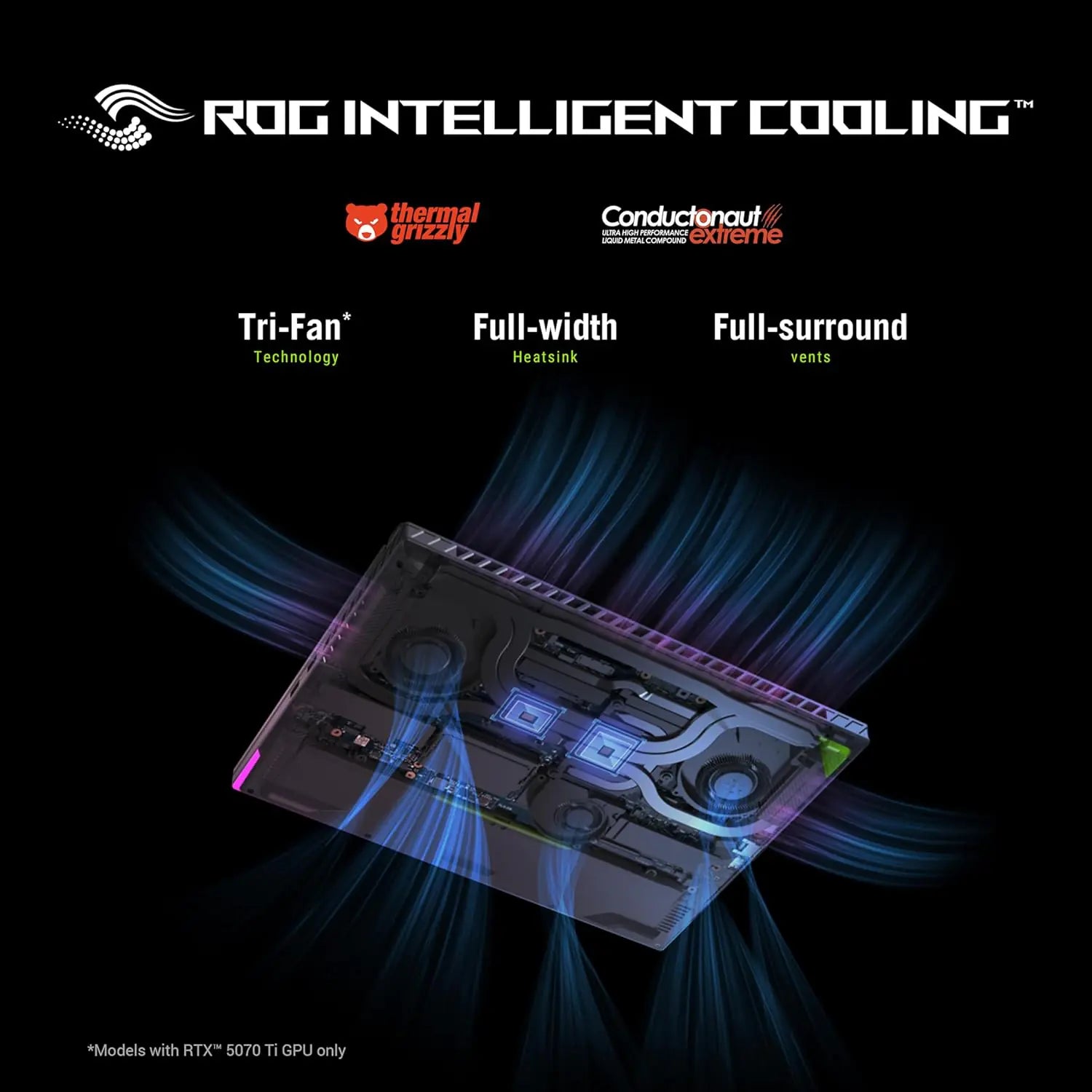 ASUS ROG Strix G16 AMD Ryzen™ 9 8940HX | 16GB DDR5 RAM ; 1TB NVMe SSD | RTX™ 5070 Ti 12GB GDDR7 | 16 inch  WUXGA 165Hz IPS Display | Backlit 4-Zone RGB Keyboard  | Windows 11