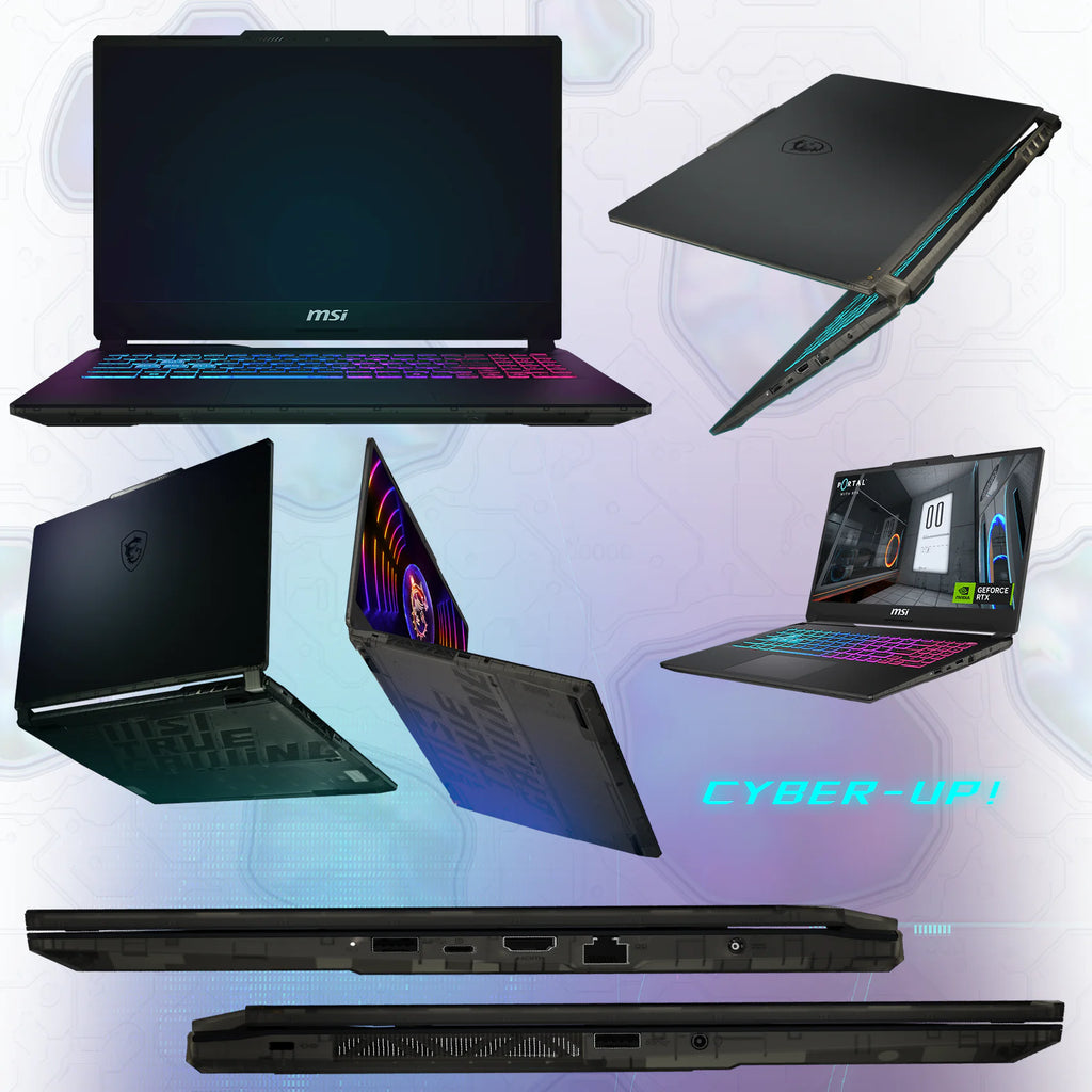 MSI Cyborg 15 A13VF | Core i7 -13620H | 16GB DDR5 RAM , 512GB SSD | RTX™ 4060 ; 8GB GDDR6 | 15.6″ FHD IPS 144Hz | Windows 11 | 4-Zone RGB Backlit Keyboard  Eng/Ara| Translucent Black