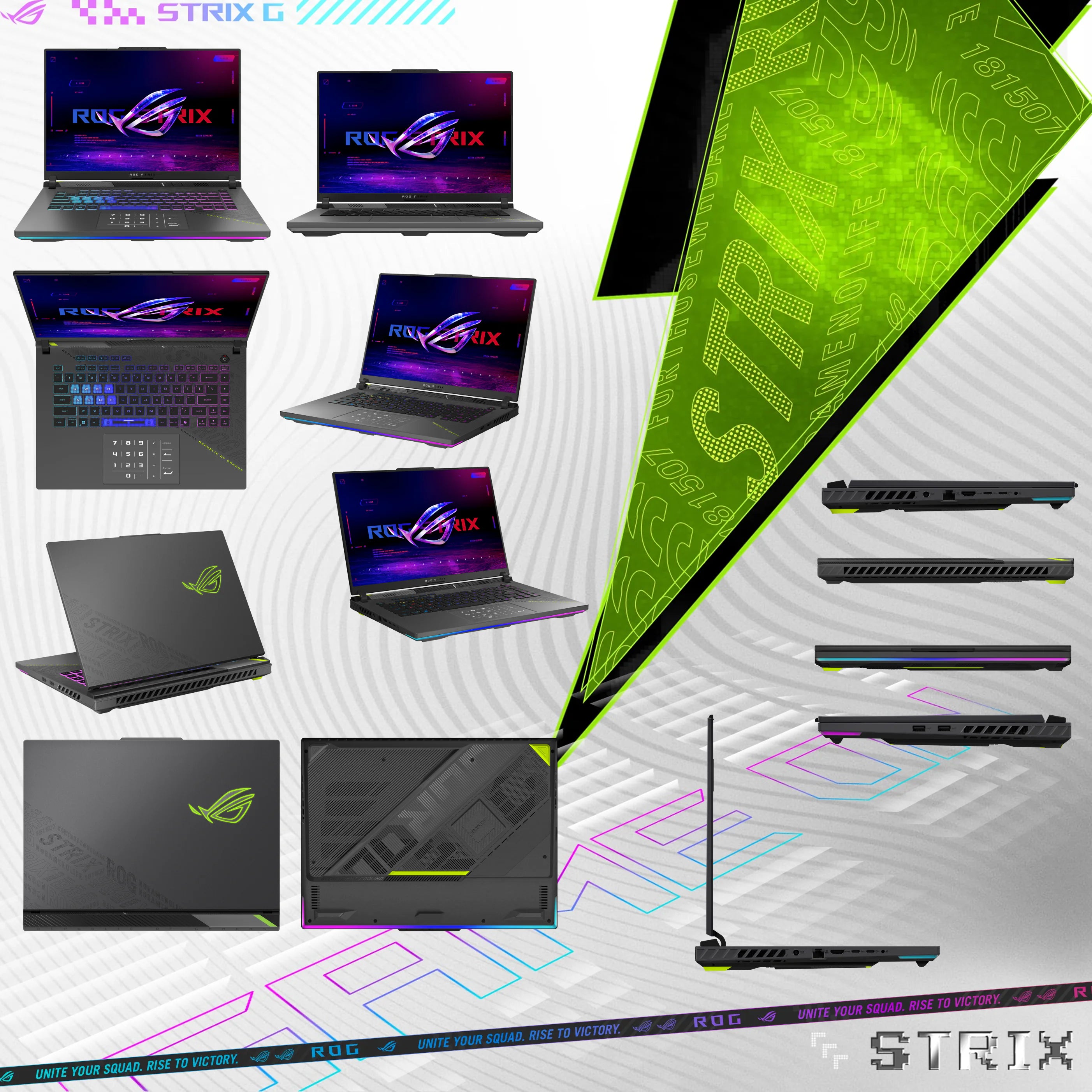 ASUS ROG Strix G16 AMD Ryzen™ 9 8940HX | 16GB DDR5 RAM ; 1TB NVMe SSD | RTX™ 5070 Ti 12GB GDDR7 | 16 inch  WUXGA 165Hz IPS Display | Backlit 4-Zone RGB Keyboard  | Windows 11