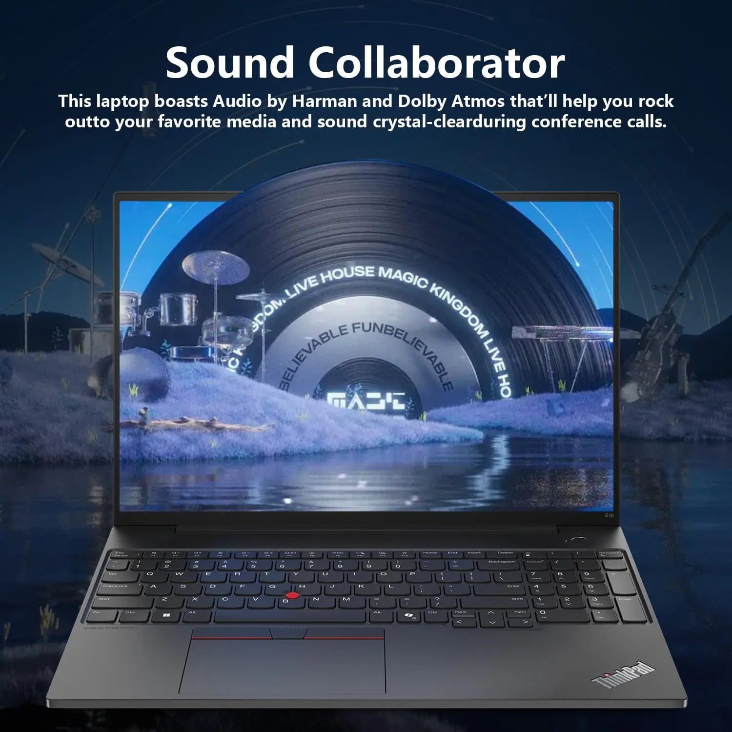 LENOVO AI PC ThinkPad E16 Gen 3 Intel® Core Ultra 7 255H with AI Boost, up to 13 TOPS | 16GB DDR5 RAM , 512GB SSD NVMe® | 16 Inch WUXGA IPS Display | Backlit Keyboard | DOS | Lenovo® Top loader Bag Incl. | Carbon Black