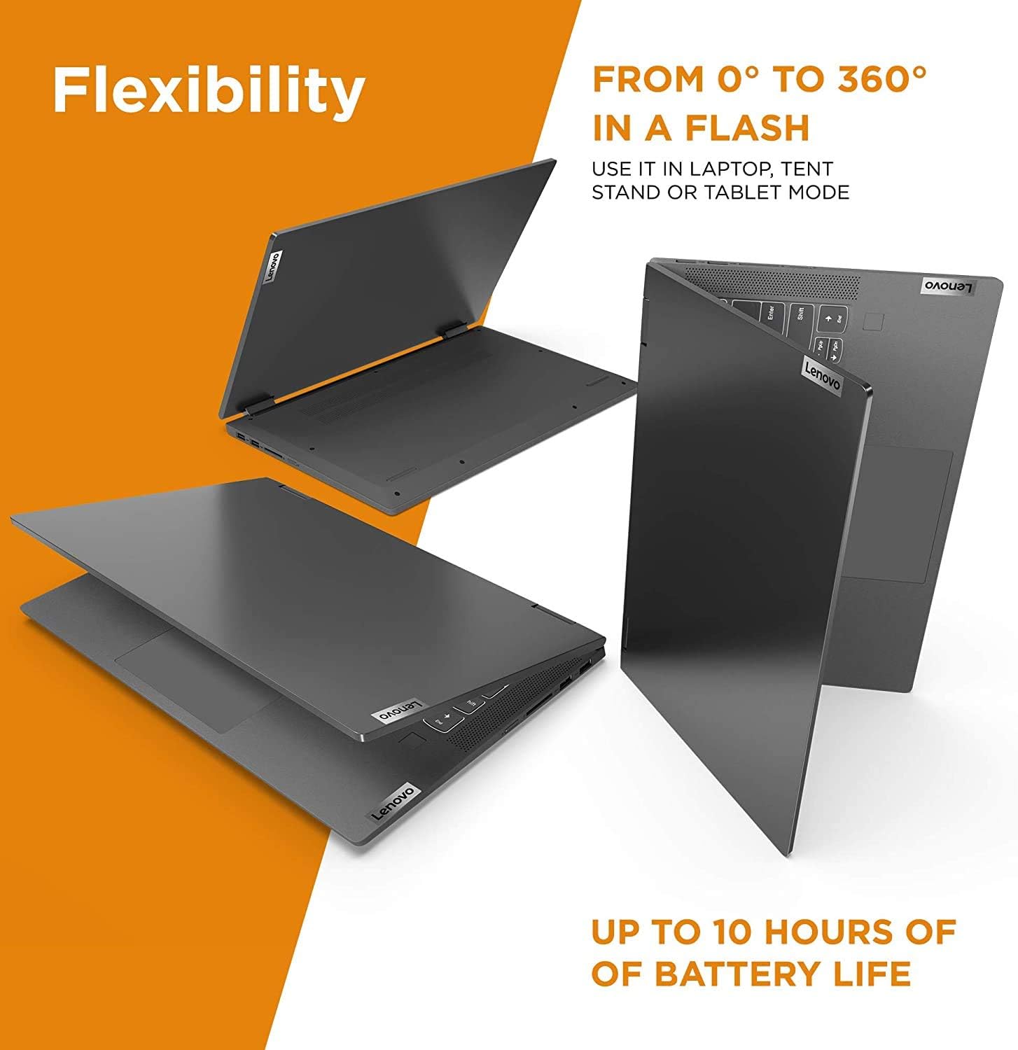 Lenovo IdeaPad Flex 5 14IAU7 Intel® Core™ i5-1235U | 8GB DDR4x RAM ; 512GB SSD | 14- inch WUXGA Touchscreen Display | Intel® Iris® Xe Graphics|Windows® 11 Home in S mode, | Fingerprint Reader | Storm Grey