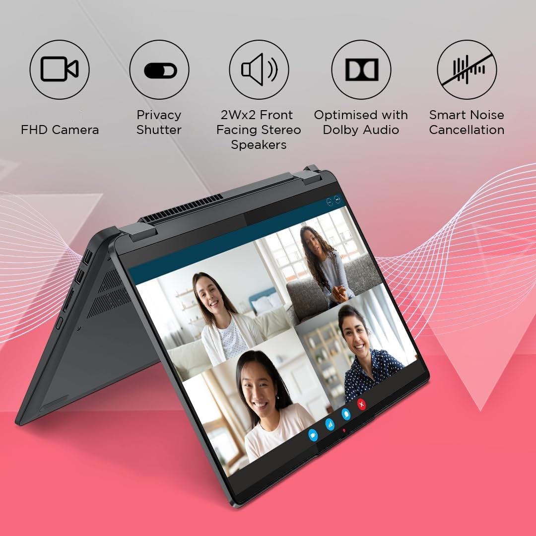 Lenovo IdeaPad Flex 5 14IAU7 Intel® Core™ i5-1235U | 8GB DDR4x RAM ; 512GB SSD | 14- inch WUXGA Touchscreen Display | Intel® Iris® Xe Graphics|Windows® 11 Home in S mode, | Fingerprint Reader | Storm Grey