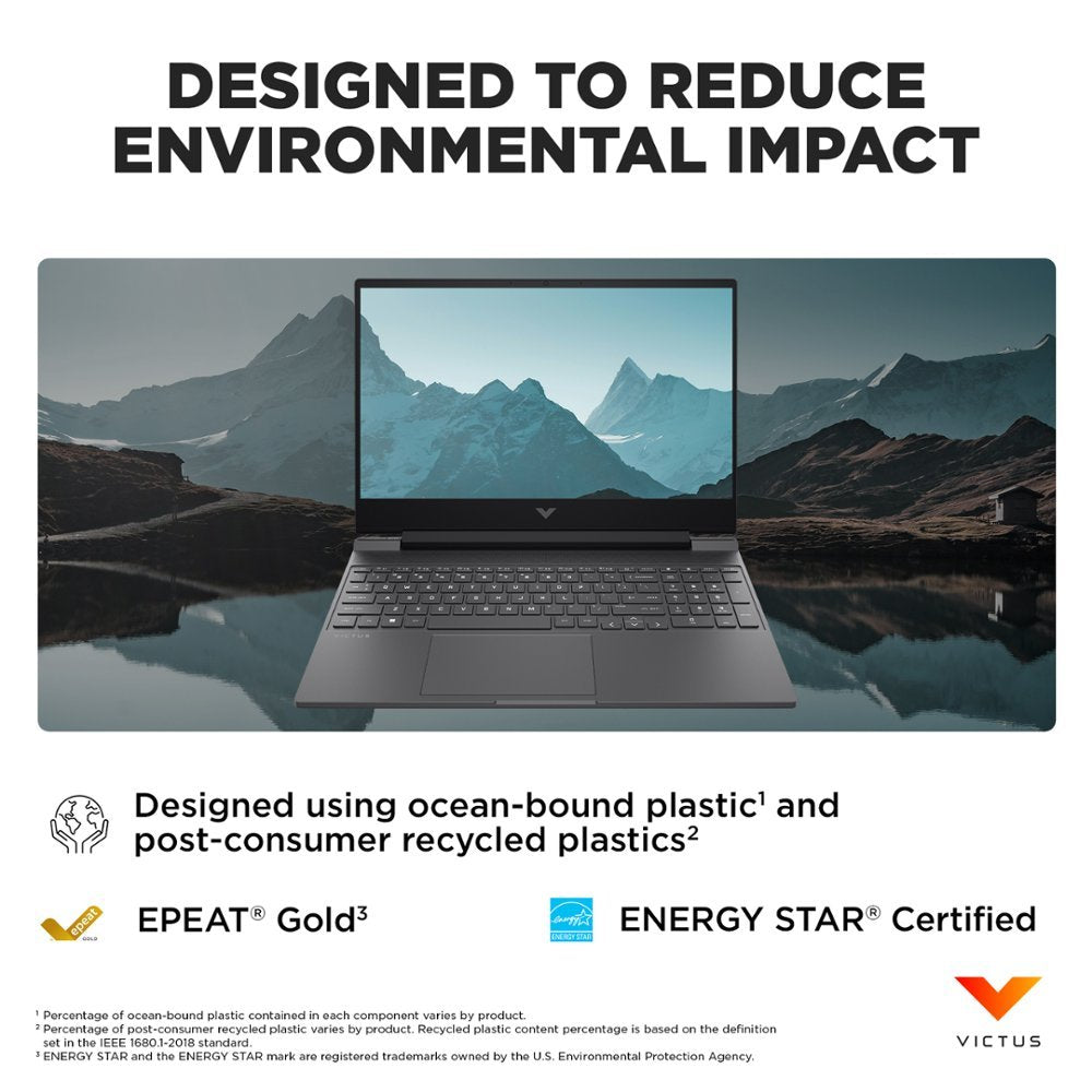 HP Victus 15-fb2063dx AMD Ryzen™ 5 7535HS | 8GB DDR5 RAM ; 512GB SSD | AMD Radeon™ RX 6550M , 4GB | 15.6 inch FHD IPS Display 144Hz | Backlit Keyboard | Windows 11 Home | MICA SILVER