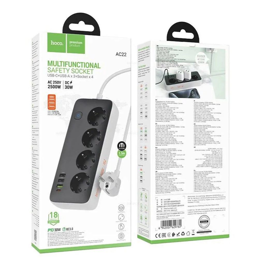 Multifunctional Safety Socket Hoco AC22