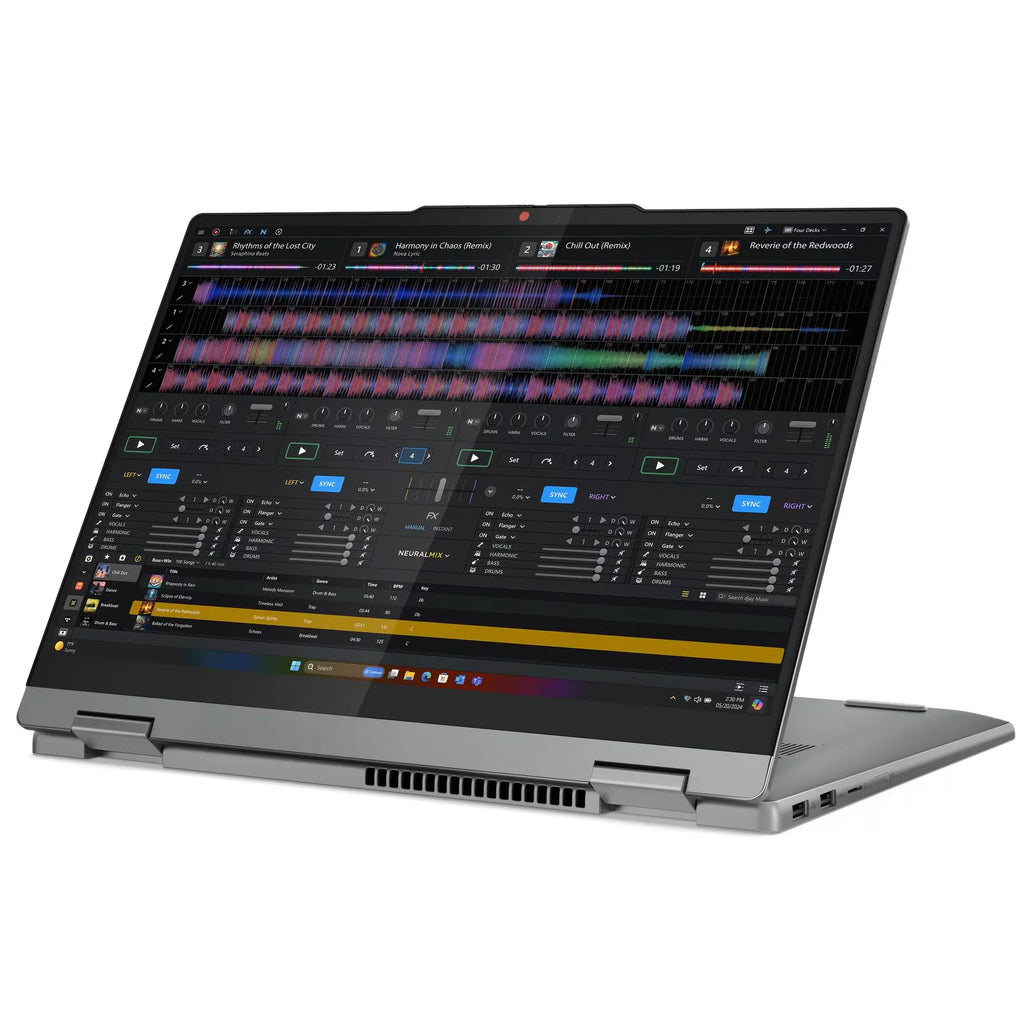 LENOVO IdeaPad 5 2-in-1 14Q8X9 Snapdragon® X Plus | 16GB DDR5x RAM ; 1TB SSD NVMe® | 14″ WUXGA OLED Touchscreen | Qualcomm® Adreno™ GPU | Backlit Keyboard | Windows® 11 | Luna Grey