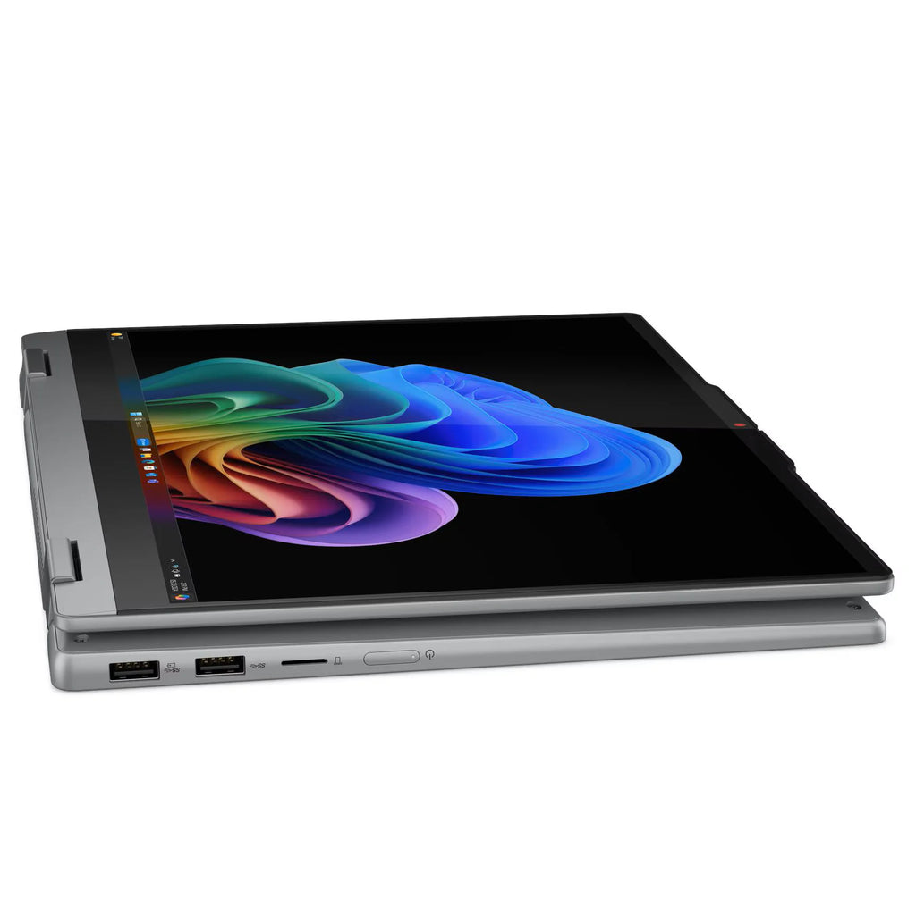 LENOVO IdeaPad 5 2-in-1 14Q8X9 Snapdragon® X Plus | 16GB DDR5x RAM ; 1TB SSD NVMe® | 14″ WUXGA OLED Touchscreen | Qualcomm® Adreno™ GPU | Backlit Keyboard | Windows® 11 | Luna Grey