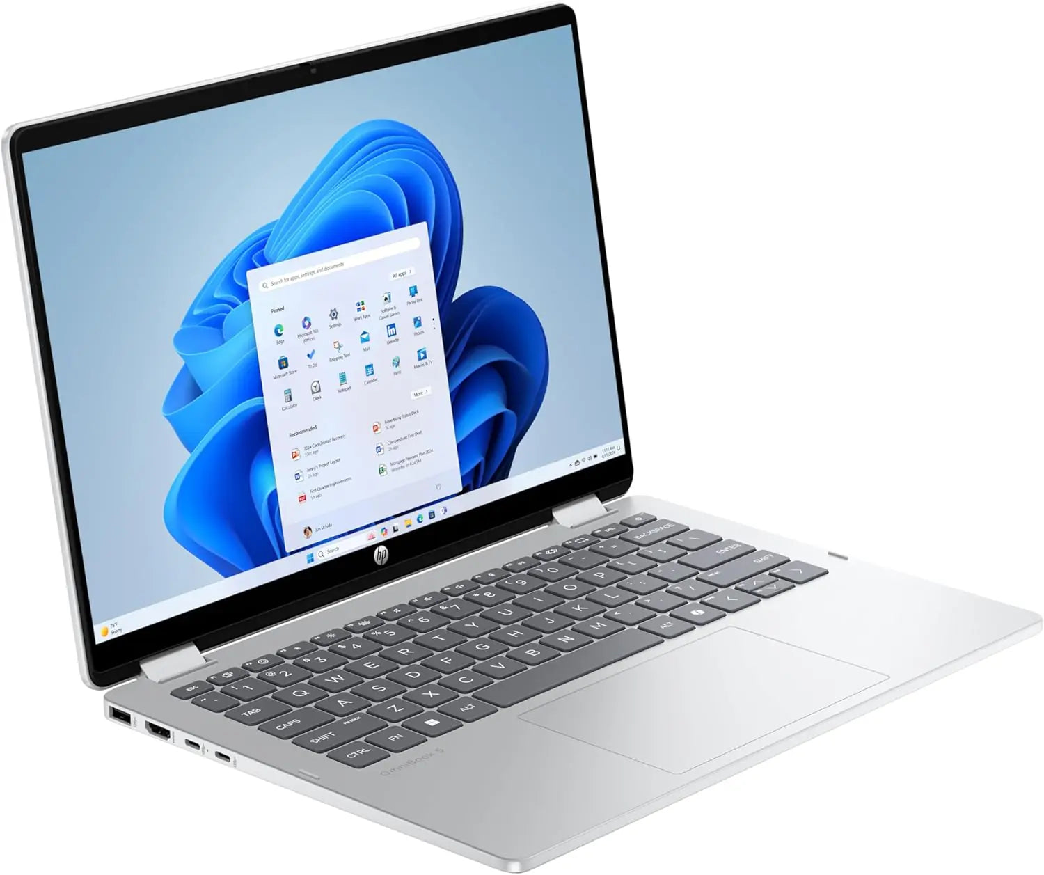 HP OmniBook 5 Flip  Intel® Core™ 5 120U | 8GB DDR5 , 512GB NVMe SSD | 14-inch 2K IPS TouchScreen | Intel® Graphics | Backlit Keyboard | Windows 11 | Silver  14-fp0013dx