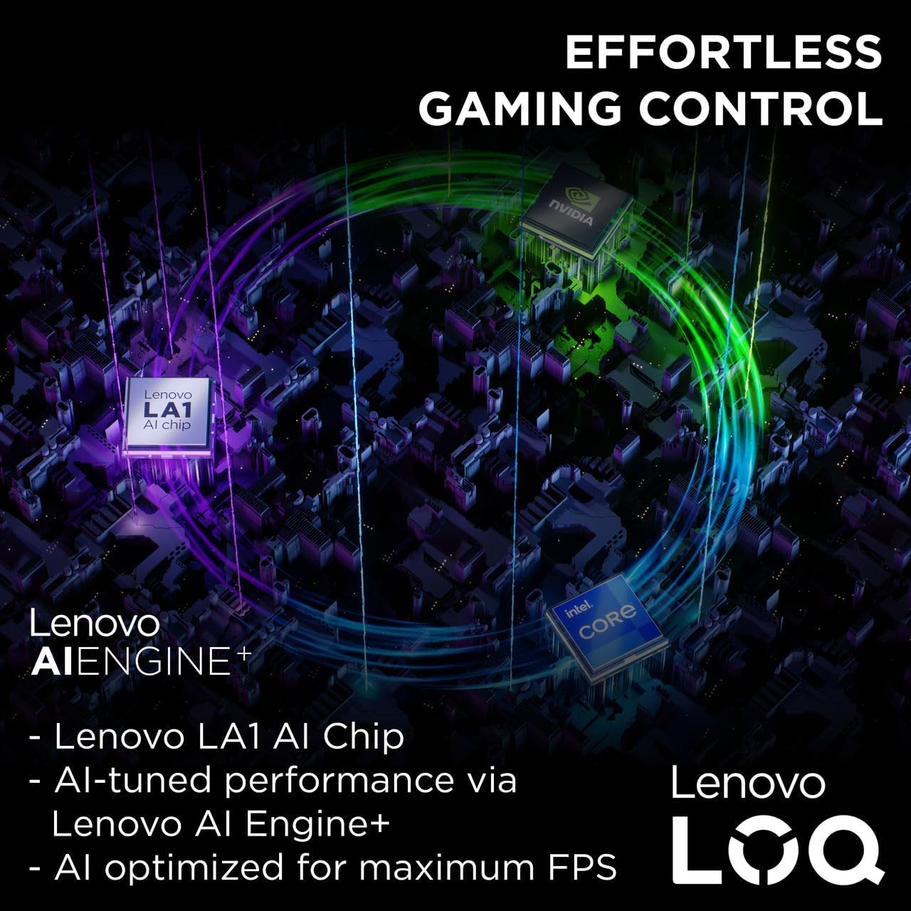 Lenovo LOQ 15IRX9 Intel Core i7-13650HX | 16GB RAM DDR5 ; 512GB SSD | RTX 3050 6GB GDDR6 | 15.6″ FHD IPS 144Hz | White Backlit Keyboard , Arabic & English | DOS| Luna Grey | Bundled with LOQ M100 RGB Mouse