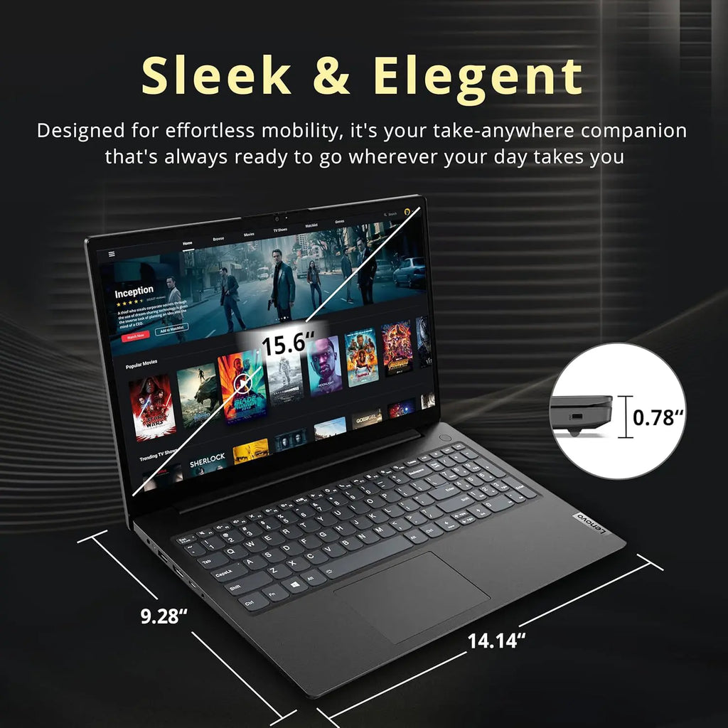 Lenovo V15 G2 IJL Intel® Celeron® N4500 | 8GB DDR4 RAM ; 256GB SSD NVMe® | Intel® UHD Graphics | 15.6″ FHD TN Display | DOS | BLACK