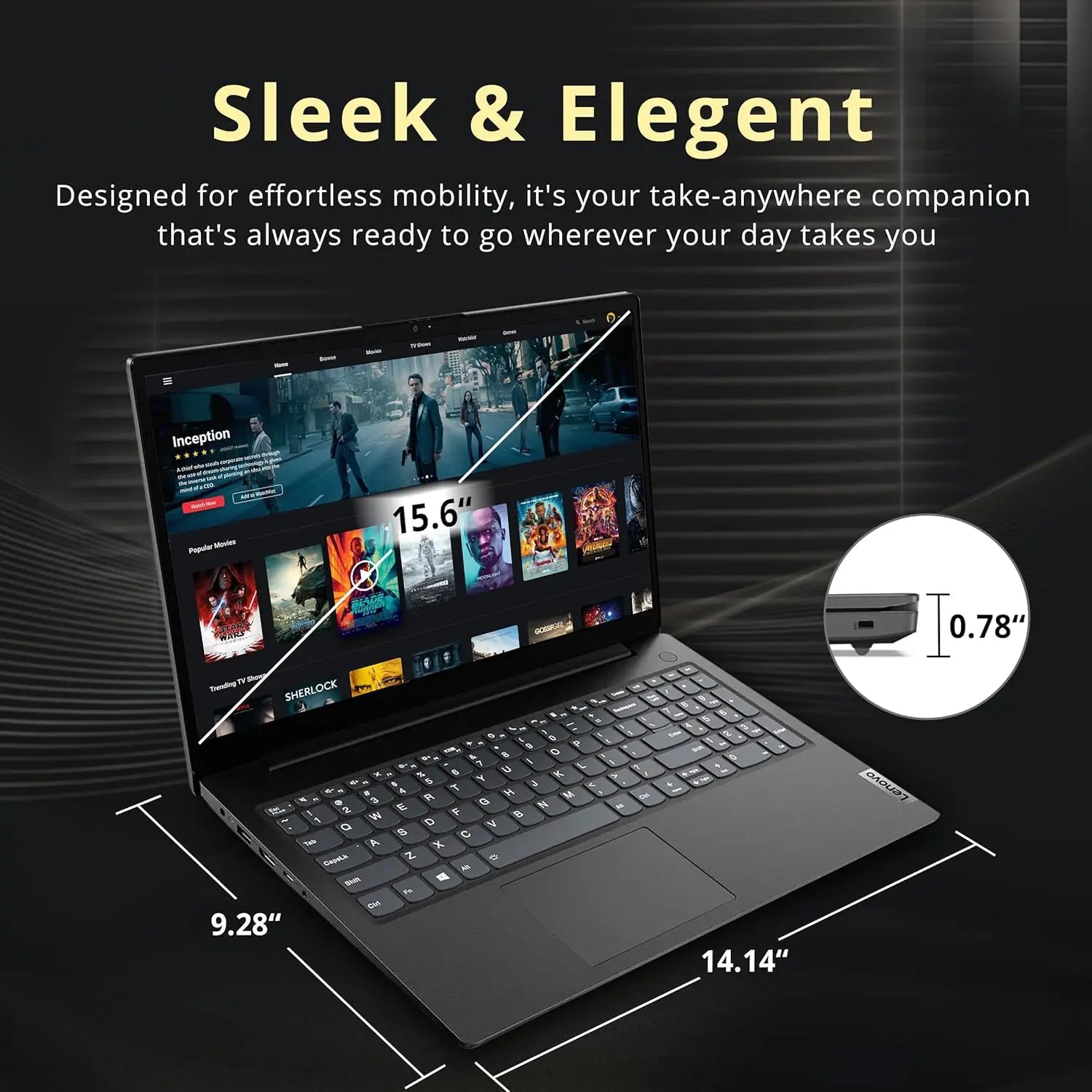 Lenovo V15 G2 IJL Intel® Celeron® N4500 | 8GB DDR4 RAM ; 256GB SSD NVMe® | Intel® UHD Graphics | 15.6″ FHD TN Display | DOS | BLACK