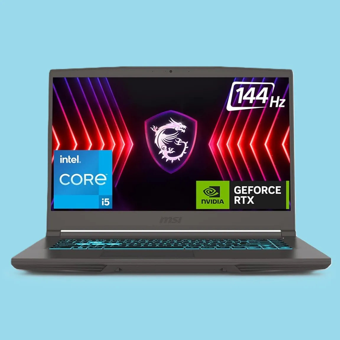 MSI Thin 15 B13UC Intel® Core™ i5-13420H | 16GB DDR4 RAM ; 512GB NVMe SSD | RTX 3050 4GB | 15.6″ FHD IPS 144Hz Display | Windows 11  | Blue Backlit Keyboard with Anti-Ghost key | Cosmos Gray
