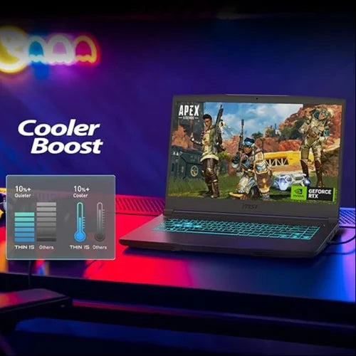 MSI Thin 15 B13UC Intel® Core™ i5-13420H | 16GB DDR4 RAM ; 512GB NVMe SSD | RTX 3050 4GB | 15.6″ FHD IPS 144Hz Display | Windows 11  | Blue Backlit Keyboard with Anti-Ghost key | Cosmos Gray