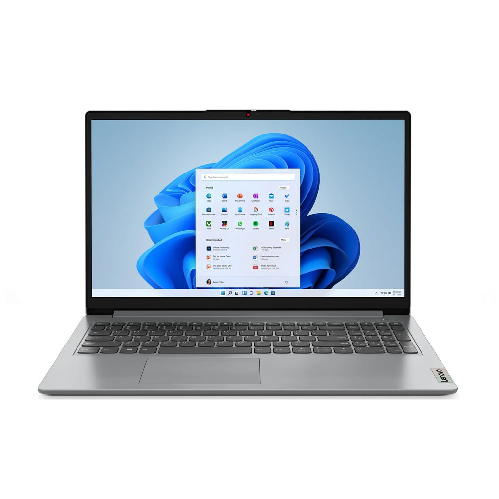Lenovo IdeaPad 1 15IAU7 Intel® Core™ i3-1215U | 8 GB RAM DDR4 , 256GB SSD NVMe® | Touchscreen 15.6 Inch FHD IPS Display | Intel® UHD Graphics | Windows® 11 Home in S mode |  Cloud Gray