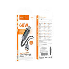 HOCO X112 3A 60W 1M Type-C to Type-C Screen Display Charging Data Cable