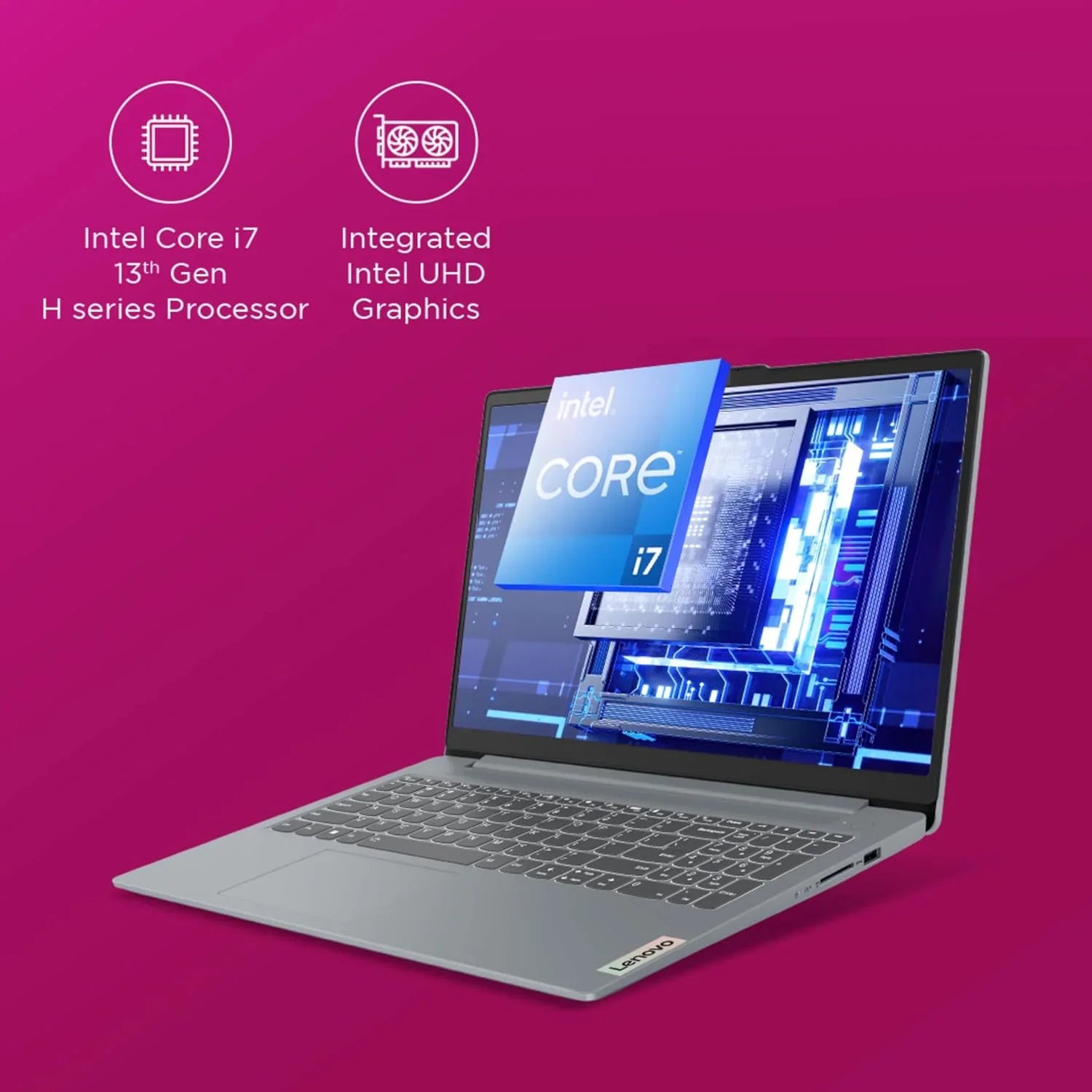 LENOVO IdeaPad Slim 3 15IRH10 Intel® Core™ i7-13620H | 16GB DDR5 RAM , 512GB SSD NVMe® | Intel® UHD Graphics | 15.3″ WUXGA (1920×1200) IPS Display | English/Arabic Keyboard | DOS | Luna Grey – 1 YEAR WARRANTY